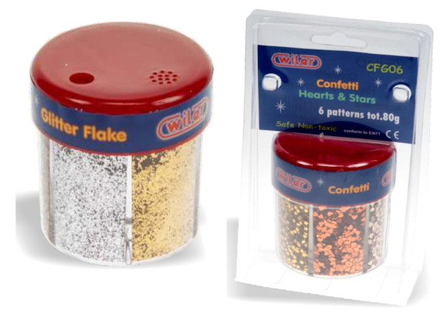 Set 12 Brillantini Glitter Decorazione Porporina Lavoretti Gialla 20g