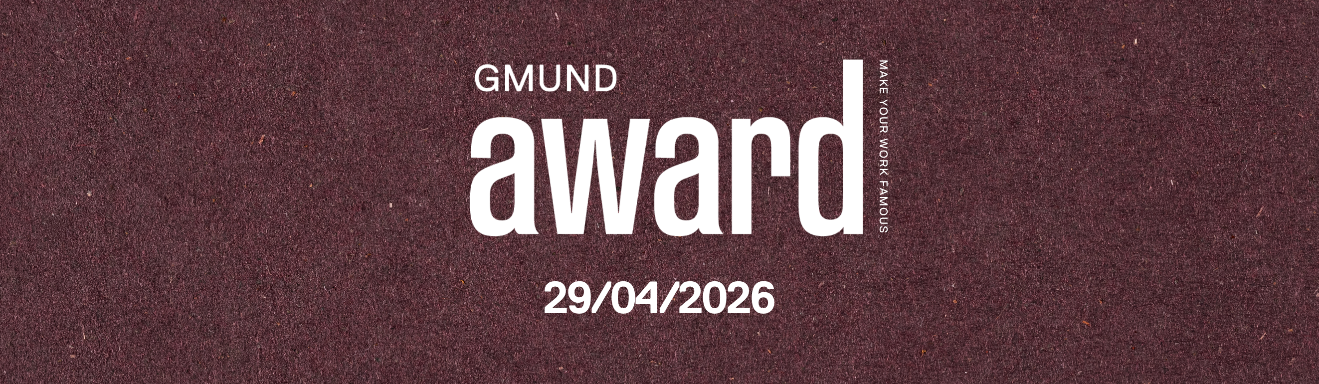 GMUND AWARD | 29 Aprile 2026